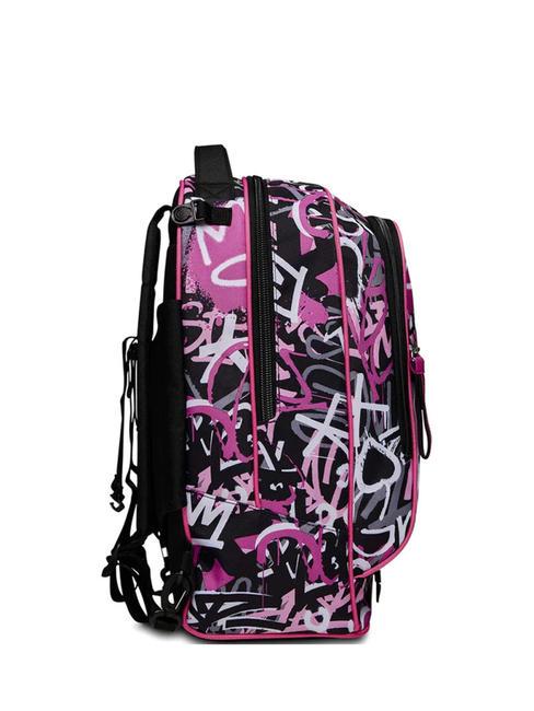 JACJ CHULKY Zaino con Carrello Sganciabile ROSE VIOLET          - Zaini con carrello
