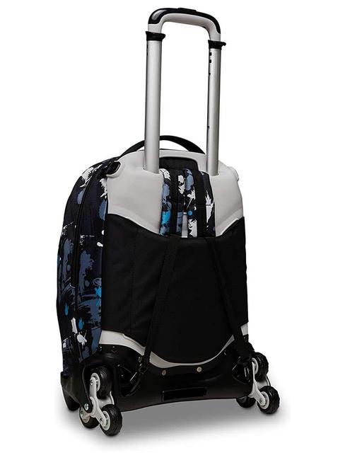 JACK COLOURJET Zaino Trolley Sganciabile 3 in 1, a ruote triple azur - Zaini con carrello