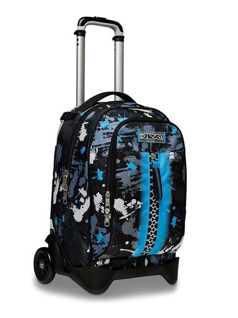 JACK COLOURJET Zaino Trolley 3 in 1, sganciabile azur - Zaini con carrello