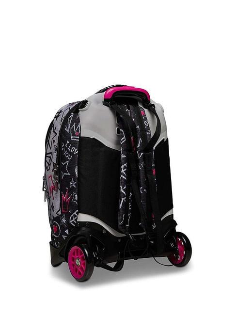 JACK ZIPPER GLAMY Zaino Trolley Sganciabile steelgray - Zaini con carrello