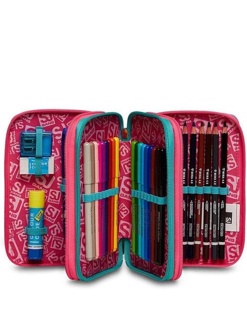 COLOR Astuccio con Kit Scolastico completo cactus flower - Astucci e Accessori