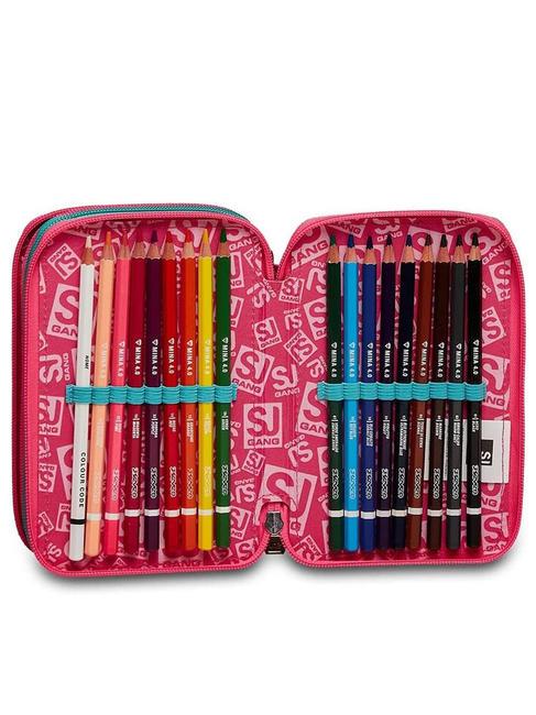COLOR Astuccio con Kit Scolastico completo cactus flower - Astucci e Accessori