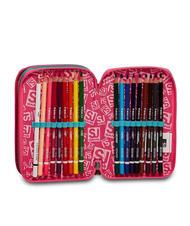 SJGANG COLOR Astuccio con Kit Scolastico completo cactus flower - Astucci e Accessori - 4
