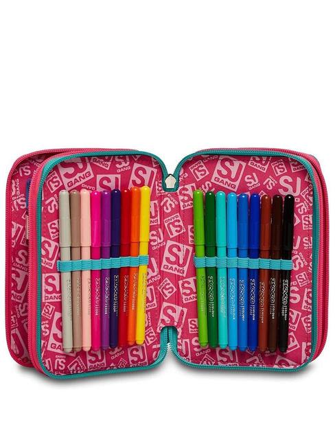 COLOR Astuccio con Kit Scolastico completo cactus flower - Astucci e Accessori