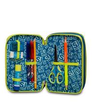 SJGANG COLOR Astuccio a triplo scomparto con Kit Scuola giallo - Astucci e Accessori - 3