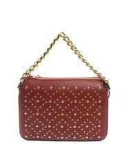 TOSCA BLU MILANO Borsa borchiata in pelle rossoscuro - Borse Donna - 4