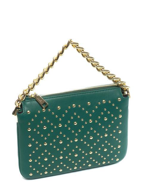 MILANO Borsa borchiata in pelle verde - Borse Donna