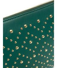 TOSCA BLU MILANO Borsa borchiata in pelle verde - Borse Donna - 3