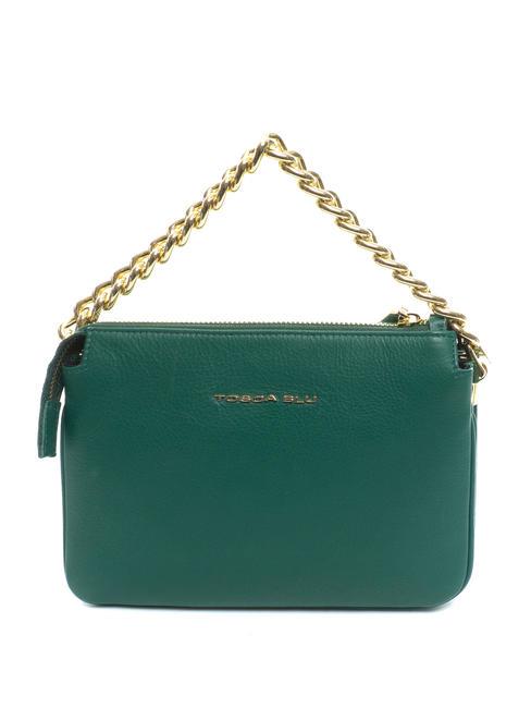 MILANO Borsa borchiata in pelle verde - Borse Donna