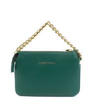 TOSCA BLU MILANO Borsa borchiata in pelle verde - Borse Donna - 4