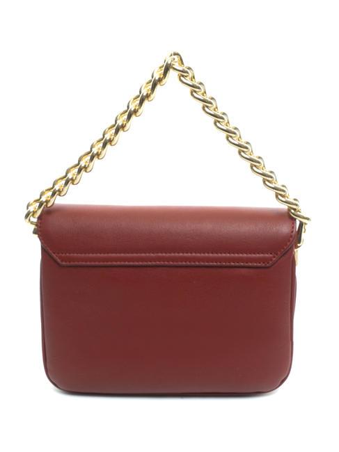 MILANO Borsa tracolla con manico catenella rossoscuro - Borse Donna