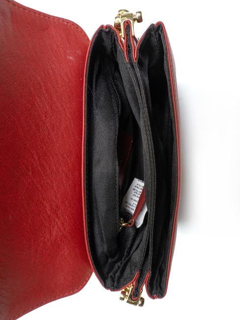 MILANO Borsa tracolla con manico catenella rossoscuro - Borse Donna