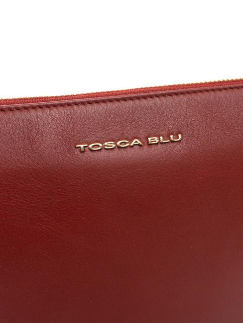 MILANO Borsa in pelle con tracolla rossoscuro - Borse Donna