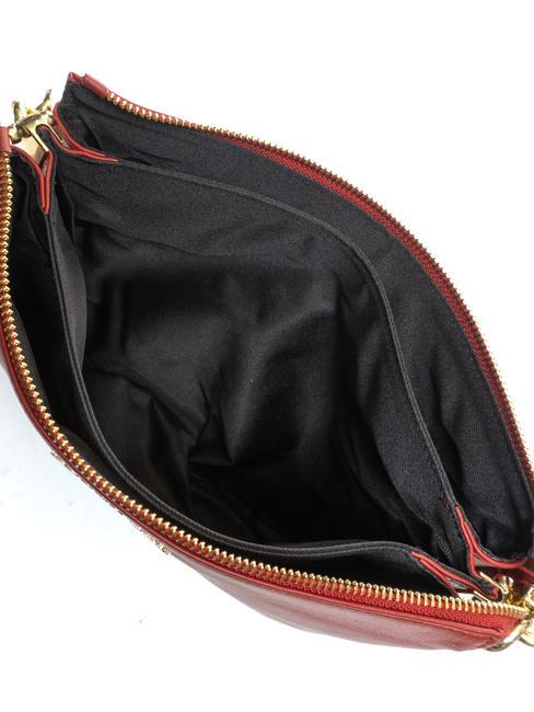 MILANO Borsa in pelle con tracolla rossoscuro - Borse Donna