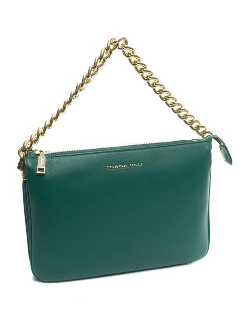 MILANO Borsa in pelle con tracolla verde - Borse Donna