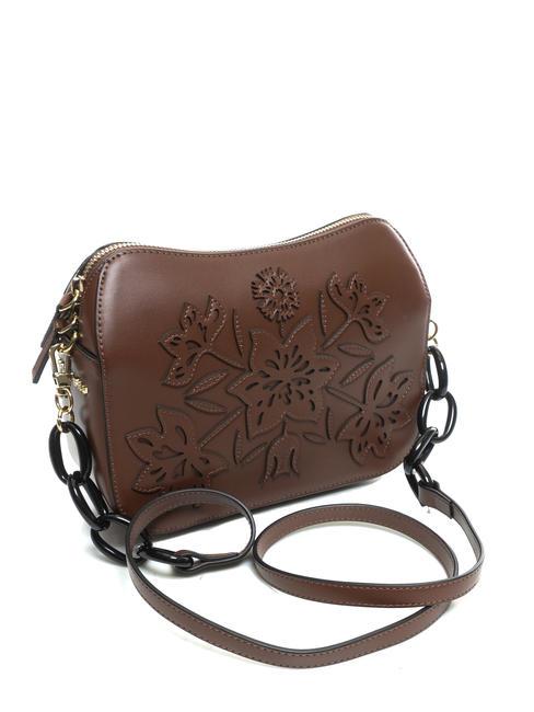 OLANDA Borsa a tracolla ricami MARRONE - Borse Donna