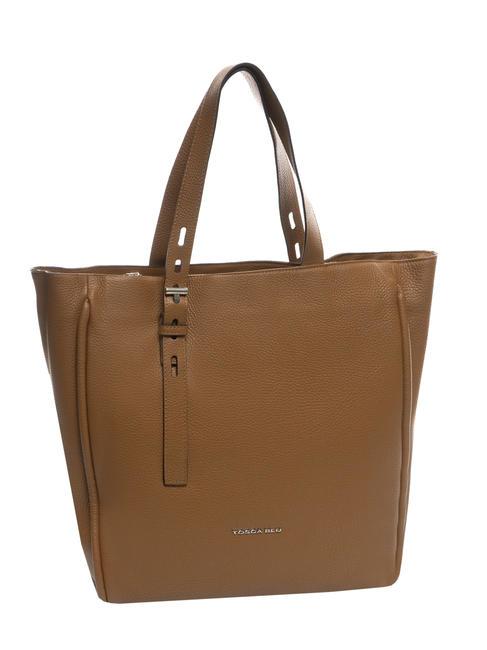 BEIRUT Shopping bag in pelle CUOIO - Borse Donna