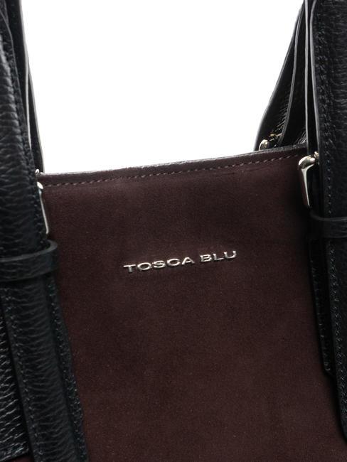 BRUGES Tote bag grande in suede bordeaux - Borse Donna