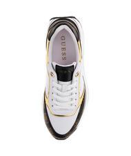 GUESS CAMRIO Sneaker platform White/Brown - Scarpe Donna - 5