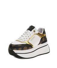 GUESS CAMRIO Sneaker platform White/Brown - Scarpe Donna - 3