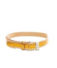 TRUSSARDI XENO Cintura pelle laminata, accorciabile orange - Cinture - 2