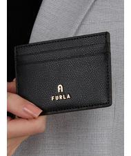 FURLA CAMELIA Portacard in pelle Nero - Portafogli Donna - 4