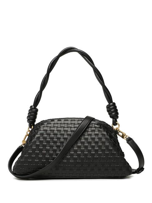 LISBET Borsa clutch intrecciata NERO - Borse Donna