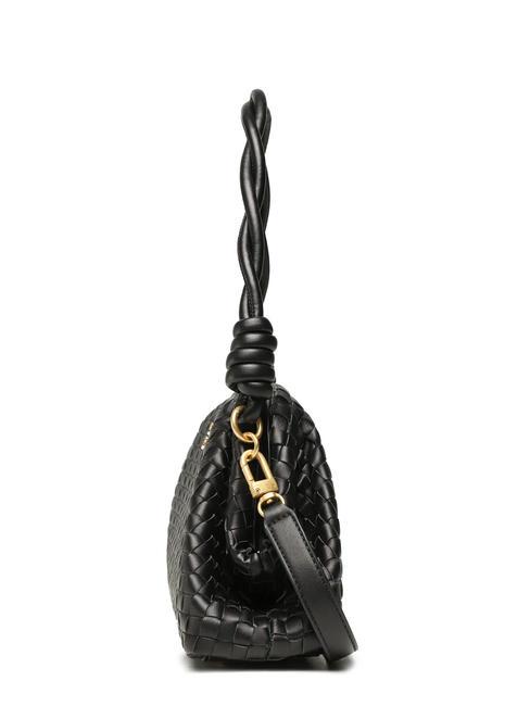 LISBET Borsa clutch intrecciata NERO - Borse Donna