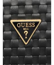 GUESS LISBET Borsa clutch intrecciata NERO - Borse Donna - 4