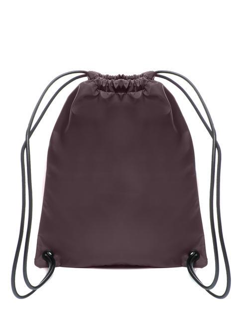 ZENITH Sacchetta in nylon con tasca marrore-nero - Zaini Scuola & Tempo Libero