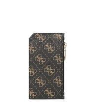 GUESS AIETA Portacarte con portamonete brown logo - Portafogli Donna - 2