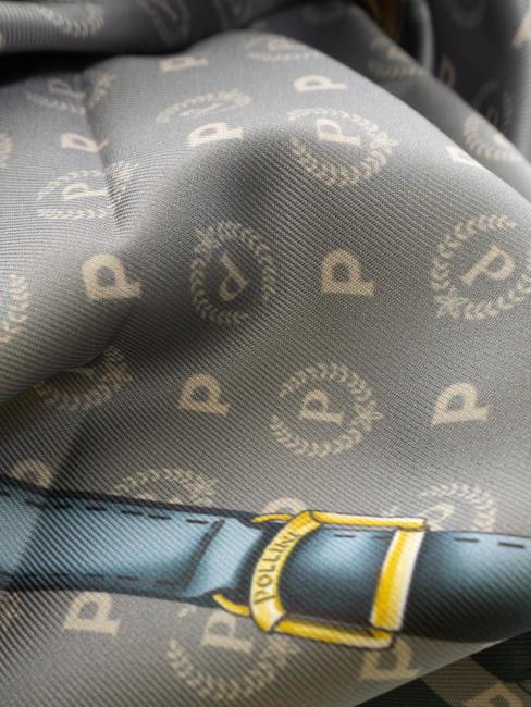 TWILL Foulard stampato grigio e blu - Sciarpe