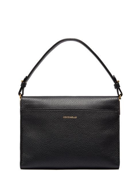 BINXIE Borsa cartelletta pelle martellata Nero - Borse Donna