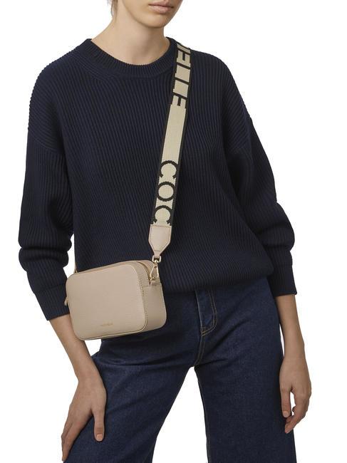 TEBE Borsa a tracolla in pelle martellata powder pink - Borse Donna