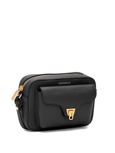 BEAT SOFT Borsa tracolla pelle martellata Nero - Borse Donna