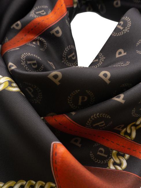 TWILL CHAIN Foulard stampato nero e rosso - Sciarpe