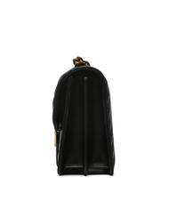 PINKO CLASSIC LOVE ONE Borsa in pelle nappa nero-antique gold - Borse Donna - 3