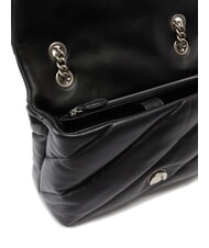 PINKO CLASSIC LOVE PUFF Borsa in pelle nappa nero-old silver - Borse Donna - 4