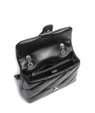 PINKO CLASSIC LOVE PUFF Borsa in pelle nappa nero-old silver - Borse Donna - 5