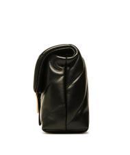 PINKO MINI LOVE BAG Borsa in nappa nero-antique gold - Borse Donna - 3