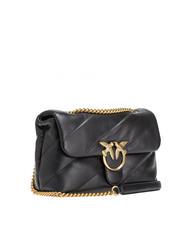PINKO CLASSIC LOVE PUFF Borsa in pelle nappa nero-antique gold - Borse Donna - 2