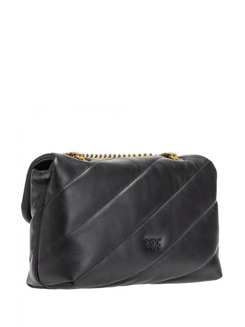 CLASSIC LOVE PUFF Borsa in pelle nappa nero-antique gold - Borse Donna