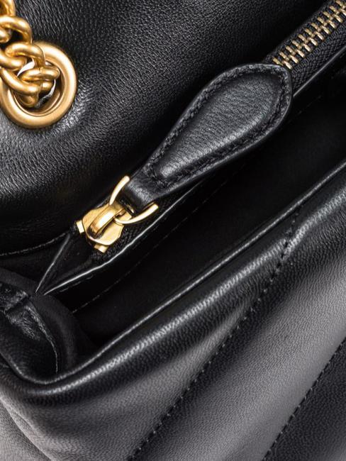 CLASSIC LOVE PUFF Borsa in pelle nappa nero-antique gold - Borse Donna