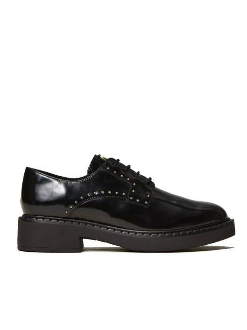 STUDS Scarpa stringata in pelle nero - Scarpe Donna