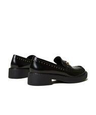 TWINSET STUDS Mocassino in pelle nero - Scarpe Donna - 4