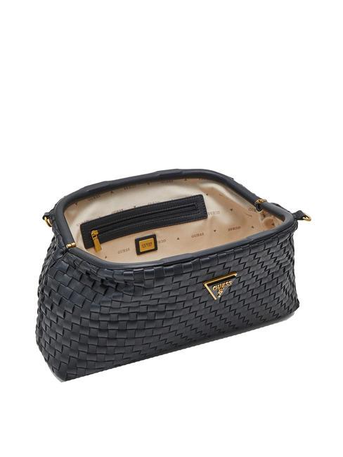 LISBET Borsa clutch intrecciata NERO - Borse Donna