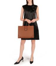 BORBONESE SAVOY DUETTO CAVIAR Borsa shopping pelle grande cuoio - Borse Donna - 4