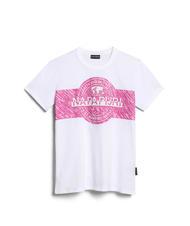 NAPAPIJRI KIDS PINZON T-shirt in cotone Bright white - T-shirt Bambino - 4