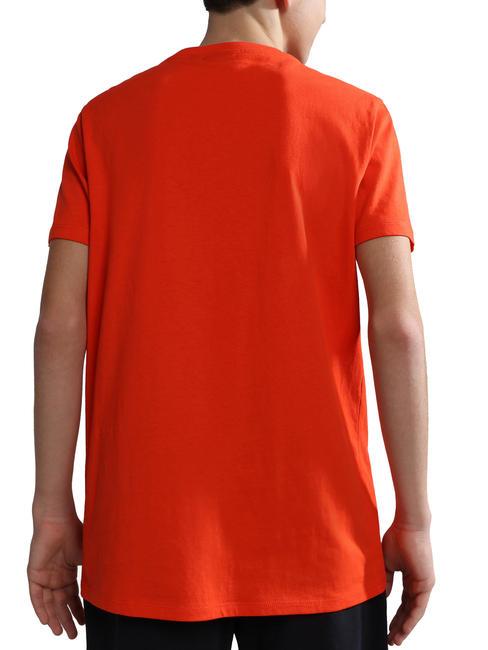 K SALIS SS 2 T-shirt in cotone con micro bandiera red cherry r05 - T-shirt Bambino