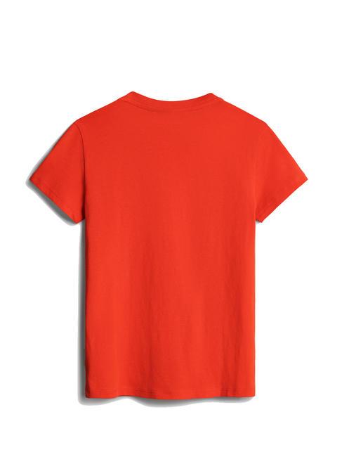 K SALIS SS 2 T-shirt in cotone con micro bandiera red cherry r05 - T-shirt Bambino